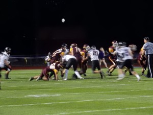 The varsity football team battles Lebanon on Friday, September 22nd. The Marauders won 41-6 against their rivals and earned the Principals' Cup.